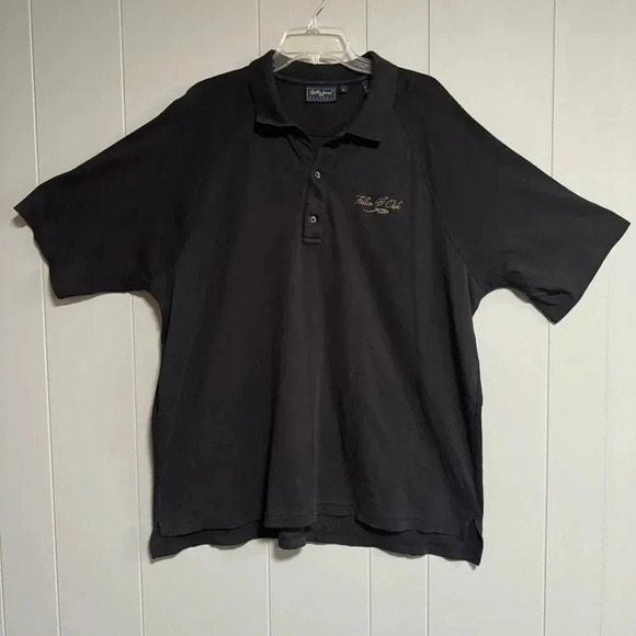 BOBBY JONES Players 100% Peruvian Cotton Black Fallen Oak Golf Polo Size XL - Picture 1 of 7